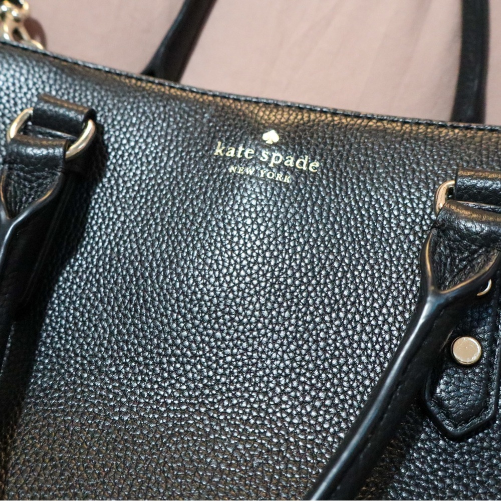 Kate Spade Textured Black Shoulder Bag